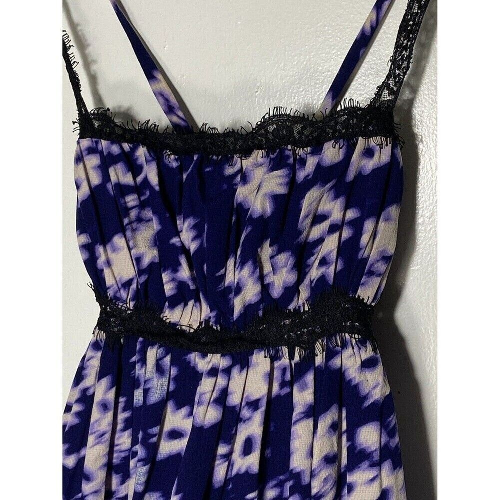 Urban Outfitters Sz L Women’s Baby Doll Pockets Lace Purple/Blue Strapless Dress - Picture 3 of 11